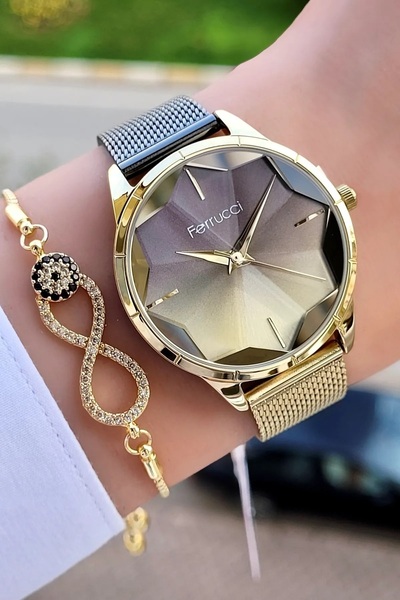 Ferrucci Kadın Kol Saati Ve Bileklik