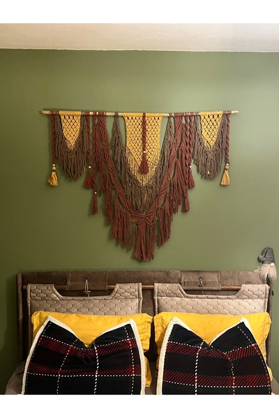 Seher Makrome büyük boy el işi renkli