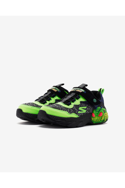 SKECHERS CREATURE - LİGHTS Büyük Erkek Çocuk Siyah Işıklı Spor Ayakkabı 400617L BKLM