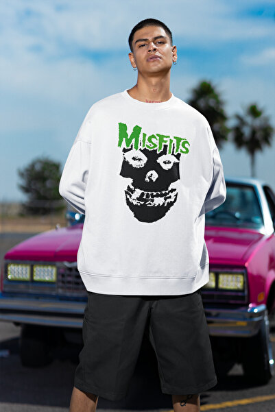 SEVBANO Misfits majica sa štampanim unisex motivom muzičkog benda, veće veličine