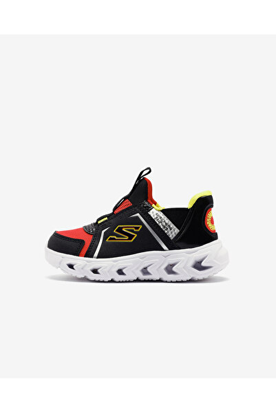 SKECHERS Hypno-Flash 2.0-Brisk-Brights Küçük Erkek Çocuk Siyah Işıklı Spor Ayakkabı 403830N Bkrd