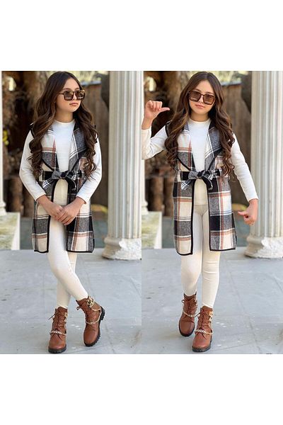 Kids Triple Odunku Combo with Vest for Girl - Holiday