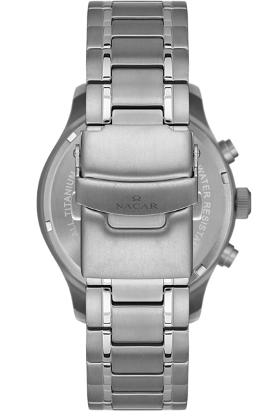 Nacar Nc34-25B019-Tbsm Titanium Chronograph Men's Watch