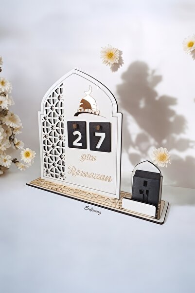 evdeucuz Ahşap Dekoratif Ramazan Takvim İmsakiye