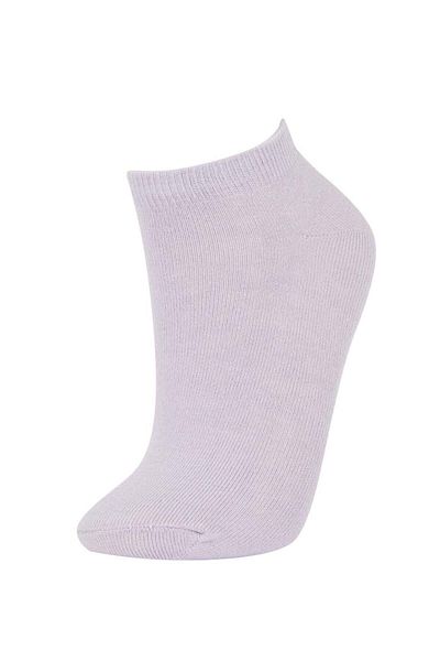 DeFacto New Season Women's 5-Piece Cotton Polka Dot Striped Booties Socks