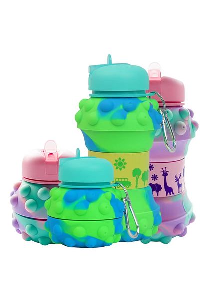 keyfisepet en keyifli sepet Pop It Foldable Flask - Fun and Colorful Water Bottle (for Children)