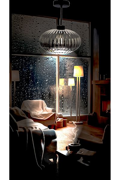 Fer Avize Icon Single Chandelier Cafe Hall Living Room Retro Custom Glass Design