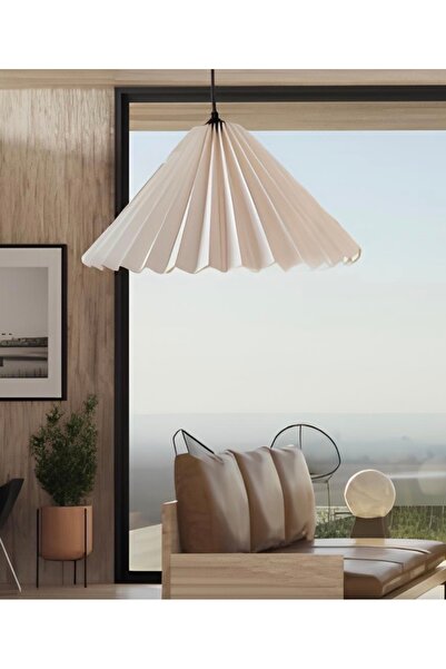 Buiva Modern Sarkıt Avize Seashell Avize Krem Renk Şık Görsellik Katar