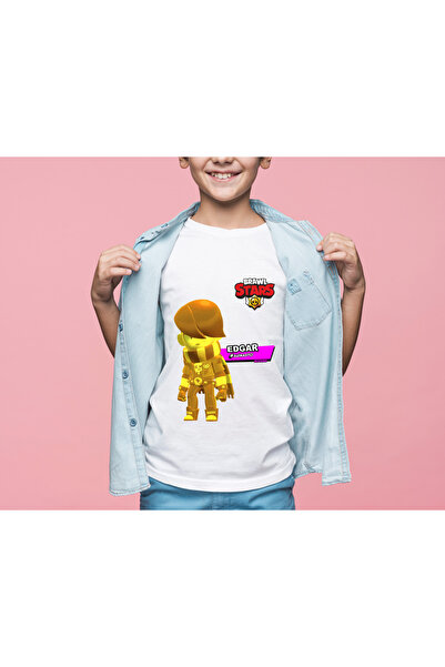 Home Brawl Stars EDGAR Unisex Çocuk Tişört Farklı Kostüm Seçenekleri İle !
