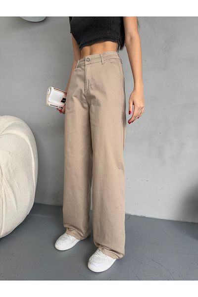 alanora Women's High Waist Lycra Stretchy Wide Leg Palazzo Pants