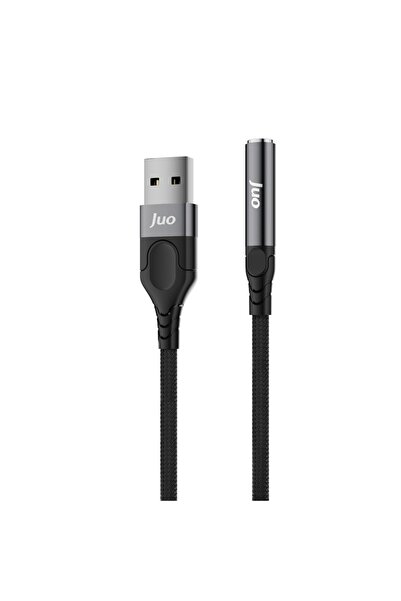 Juo USB-A إلى 3.5mm جاك سماعة ميكروفون Aux محول بطاقة الصوت الخارجية