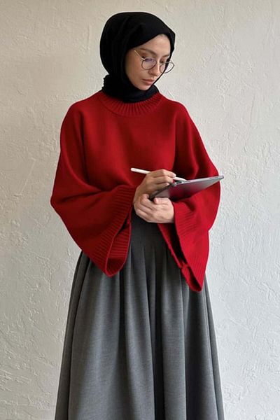 Moca Red Knitwear Sweater