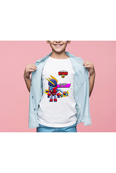 Home Brawl Stars EDGAR Unisex Çocuk Tişört Farklı Kostüm Seçenekleri İle !