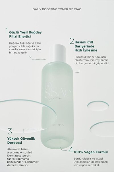 AIPPO Yatıştırıcı Bariyer Onarıcı Tonik - Daily Boosting Toner By Ssac 130 ml