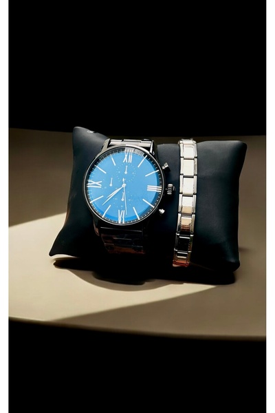 pullmarkt Charm Bracelet + Men's Wrist Watch