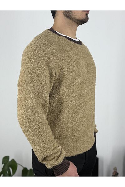 T&M Vertino Jacquard Oversize Sweater - Beige