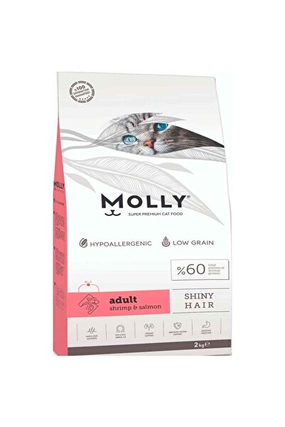 Molly Karides Ve Somonlu Yetişkin Kedi Maması 2 Kg