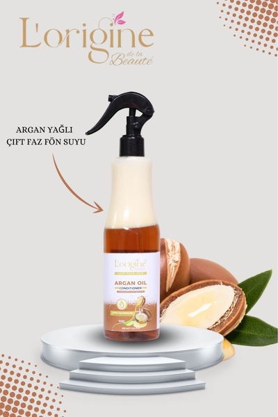 LORİGİNE DE LA BEAUTE Fön Suyu Çift Fazlı Argan Yağlı 400 ml