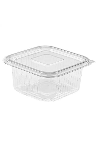 YOK YOK AMBALAJ Disposable Storage Container with Plastic Lid Leak Proof Container 500 ml 100 Pieces