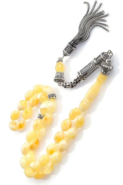 TESBİHCİBABA Premium Class Kaliningrad Saltanat Model Drop Amber Prayer Beads