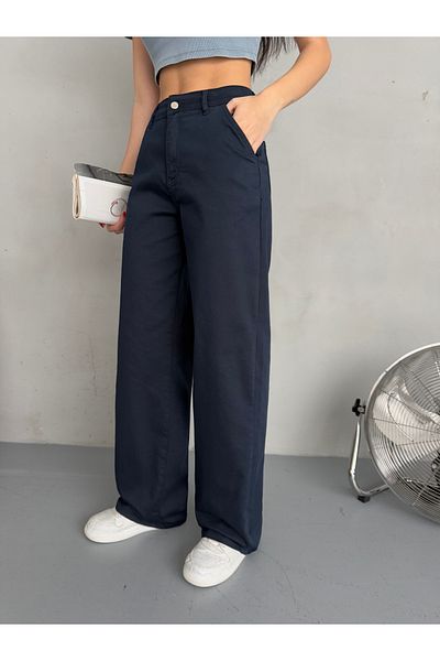 alanora Women's High Waist Lycra Stretchy Wide Leg Palazzo Pants