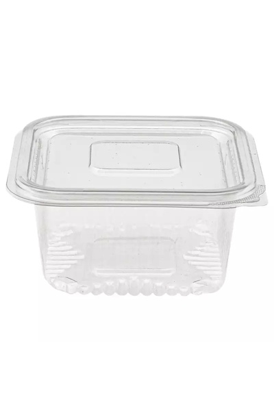 YOK YOK AMBALAJ Disposable Storage Container with Plastic Lid Leak Proof Container 500 ml 50 Pieces