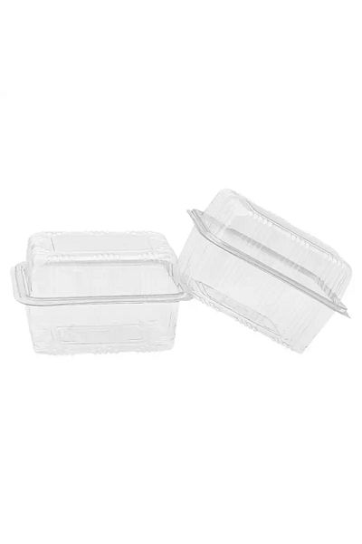 YOK YOK AMBALAJ Disposable Storage Container with Plastic Lid Leak Proof Container 500 ml High Lid 100 Pieces