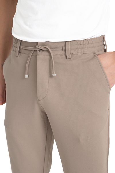 Varetta Ανδρικό παντελόνι Jogger με ελαστική μέση με κορδόνι με πλαϊνές τσέπες Lycra Ανδρικό παντελόνι Jogger ίσιο πόδι