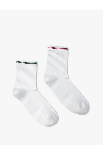 Koton Set of 2 Socks with Stripe Detail