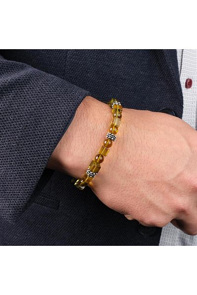 TESBİHCİBABA Sea Breeze Dominican Drop Amber Bracelet