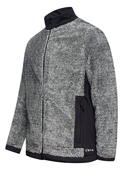 2AS San Diago Erkek Tam Fermuarlı Çizgili Polar Kemik