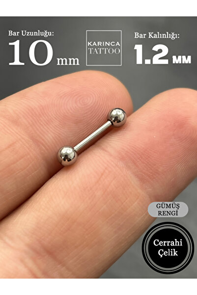 Karınca Piercing Nipple Piercing Straight Barbell Düz Çubuk Kulak Göğüs Ucu Conch Piercing