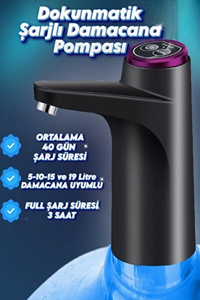 xolo Akıllı Su Pompası Dokunmatik Şarjlı Damacana Pompası