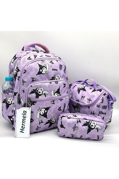 Bevitton Lilac Primary School Bag - Character Patterned Set for Girls