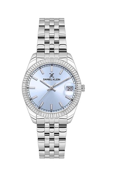 Daniel Klein ساعة يد نسائية معدنية بقرص أزرق DK102-DKE.1.10659-2