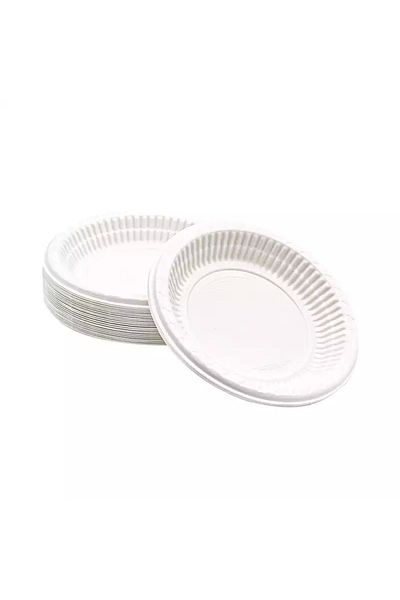 YOK YOK AMBALAJ Plastic Plate 100 Pieces Medium Size
