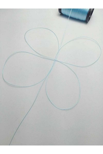 Eskişehir hobi sanat 60 de metri Snur pentru mărgele de rugăciune albastru turcoaz - 0,2 mm cel mai subțire design