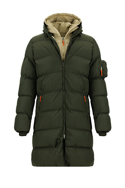 Abdullah Kiğılı Hooded Sports Inflatable Italian Coat