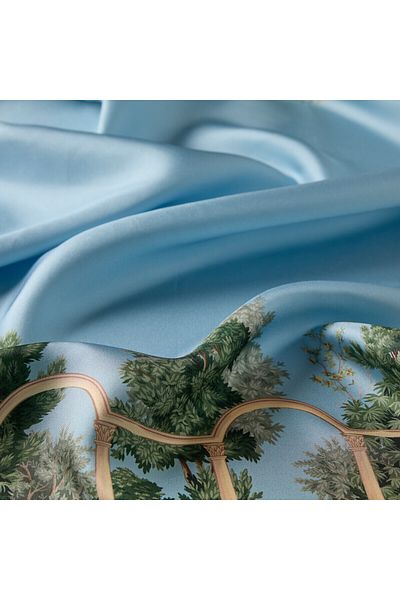 ipekevi Baby Blue μεταξωτό φουλάρι 1315