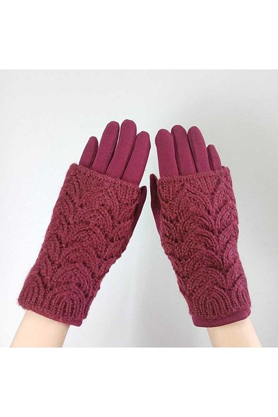 Gönülden Tasarım Bonrdo Knitwear and Cascumber Women's Design Gloves