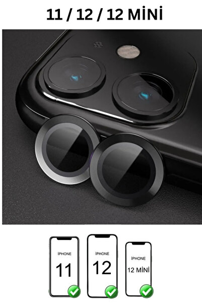 favorscase Iphone 11 / 12 / 12 Mini Uyumlu Kamera Koruma Renkli Lens Koruyucu...