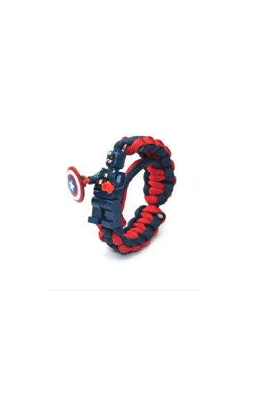Captain America Figürlü Lastikli Bileklik