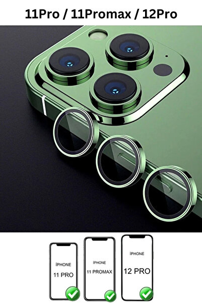 favorscase Iphone 11 Pro / 11 Pro Max / 12 Pro Uyumlu Kamera Koruma Renkli Le...