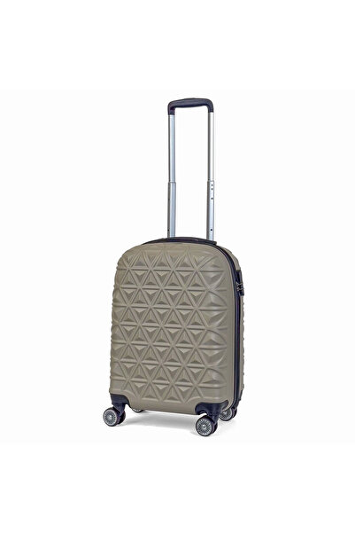 Reymond Luggage Piramit Desen ABS Seyahat Valizi, Canyon Serisi,  Bej - Kabin...