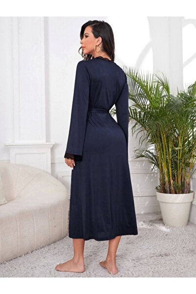 MEYLİYA NŐI HOSSZÚ ÉJSZAKAI RUHA 2 DB REGGELI RUHA SZETT HÜRREM SÖTÉTKÉK