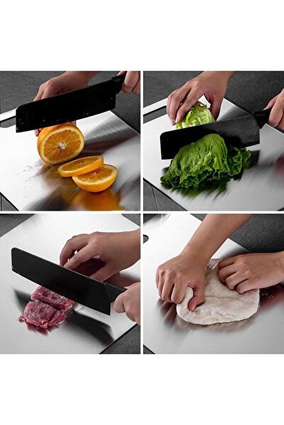 Chavin 46X30 Antibacterial Large Cutting Board - 304 Thick Steel Chopping Cin859