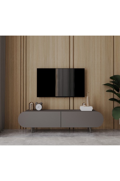 enwood REGULUS MDF 2 KAPAKLI AHŞAP AYAKLI 160 Cm COUNTRY TV ÜNİTESİ