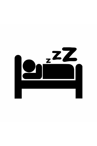 Reysa Tasarım ملصق باب النوم مقاس 17 × 17 سم