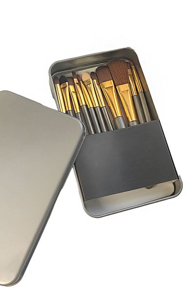 Chavin 11 Pieces Makeup Brush Set - Tin, Foundation Eyeshadow Eyeliner Brush Cin826Khv