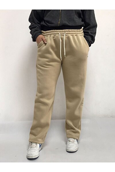 JustBS Γυναικείο ίσιο παντελόνι μεγάλου μεγέθους